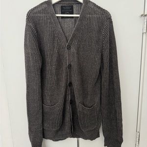 Men’s Allsaints Linen Cardigan Sweater